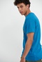 FUNKY BUDDHA-Ανδρικό t-shirt FUNKY BUDDHA FBM005-348-04 μπλε