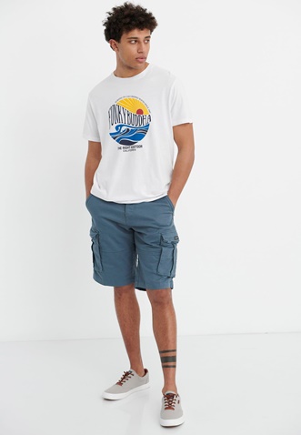 FUNKY BUDDHA-Ανδρικό t-shirt FUNKY BUDDHA κίτρινο