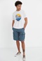 FUNKY BUDDHA-Ανδρικό t-shirt FUNKY BUDDHA κίτρινο