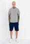 FUNKY BUDDHA-Ανδρικό essential t-shirt FUNKY BUDDHA γκρι