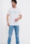 FUNKY BUDDHA-Ανδρικό t-shirt FUNKY BUDDHA FBM005-034-04 λευκό