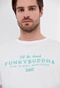 FUNKY BUDDHA-Ανδρικό t-shirt FUNKY BUDDHA FBM005-034-04 λευκό