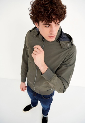 FUNKY BUDDHA-Ανδρικό ελαφρύ jacket FUNKY BUDDHA χακί