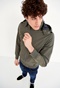 FUNKY BUDDHA-Ανδρικό ελαφρύ jacket FUNKY BUDDHA χακί