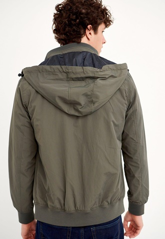 FUNKY BUDDHA-Ανδρικό ελαφρύ jacket FUNKY BUDDHA χακί