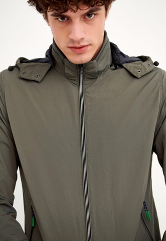 FUNKY BUDDHA-Ανδρικό ελαφρύ jacket FUNKY BUDDHA χακί