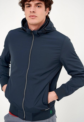 FUNKY BUDDHA-Ανδρικό ελαφρύ jacket FUNKY BUDDHA μπλε