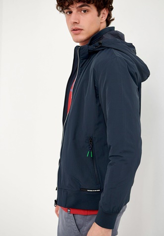 FUNKY BUDDHA-Ανδρικό ελαφρύ jacket FUNKY BUDDHA μπλε