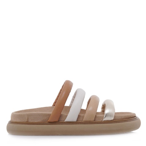 TSAKIRIS MALLAS-Γυναικεία πέδιλα flatforms TSAKIRIS MALLAS O41673702 μπεζ