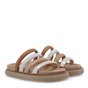 TSAKIRIS MALLAS-Γυναικεία πέδιλα flatforms TSAKIRIS MALLAS O41673702 μπεζ