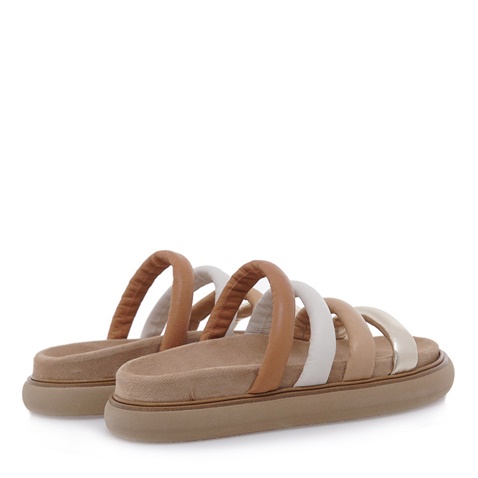 TSAKIRIS MALLAS-Γυναικεία πέδιλα flatforms TSAKIRIS MALLAS O41673702 μπεζ