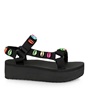 CALIFORNIA DREAM-Γυναικεία flat πέδιλα CALIFORNIA DREAM O47000053 μαύρα πολύχρωμα