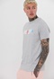 FUNKY BUDDHA-Ανδρικό t-shirt FUNKY BUDDHA γκρι