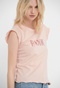 FUNKY BUDDHA-Γυναικείο t-shirt FUNKY BUDDHA ροζ