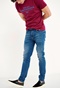 FUNKY BUDDHA-Ανδρικό jean παντελόνι FUNKY BUDDHA slim fit μπλε