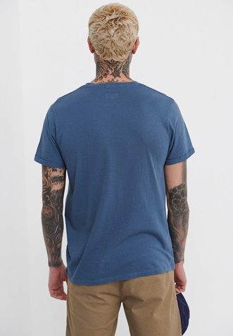 FUNKY BUDDHA-Ανδρικό t-shirt FUNKY BUDDHA μπλε