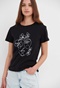FUNKY BUDDHA-Γυναικείο t-shirt FUNKY BUDDHA μαύρο
