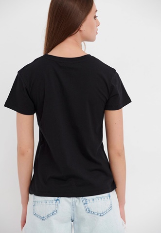 FUNKY BUDDHA-Γυναικείο t-shirt FUNKY BUDDHA μαύρο