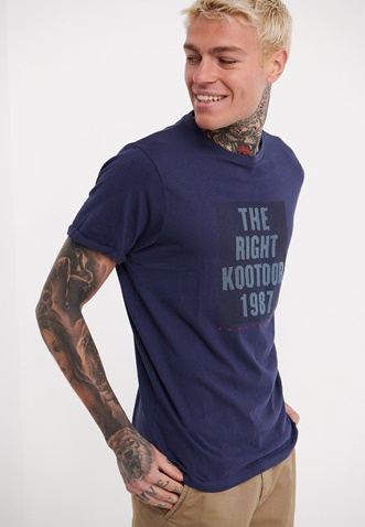 FUNKY BUDDHA-Ανδρικό t-shirt FUNKY BUDDHA μπλε