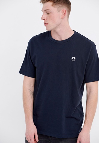 FUNKY BUDDHA-Ανδρικό t-shirt FUNKY BUDDHA ναυτικό μπλε