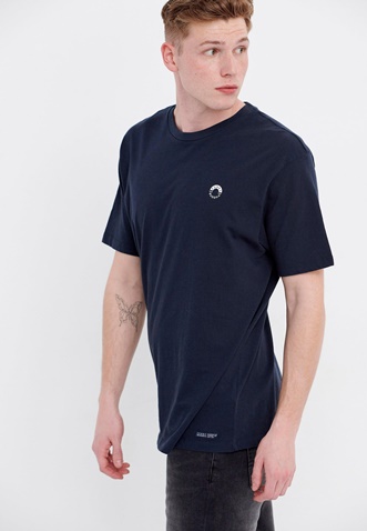 FUNKY BUDDHA-Ανδρικό t-shirt FUNKY BUDDHA ναυτικό μπλε
