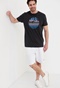 FUNKY BUDDHA-Ανδρικό t-shirt FUNKY BUDDHA μαύρο