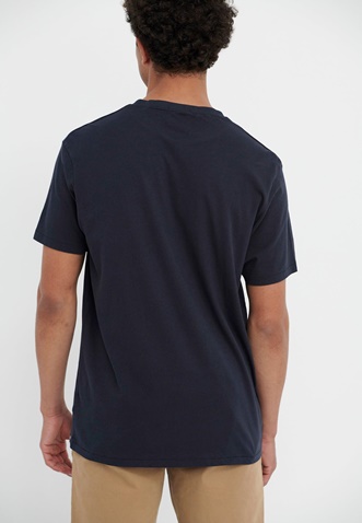 FUNKY BUDDHA-Ανδρικό t-shirt FUNKY BUDDHA FBM005-055-04 μπλε
