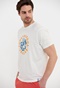 FUNKY BUDDHA-Ανδρικό t-shirt FUNKY BUDDHA λευκό