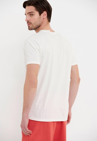 FUNKY BUDDHA-Ανδρικό t-shirt FUNKY BUDDHA λευκό
