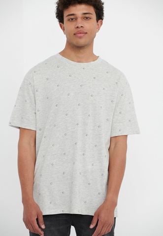 FUNKY BUDDHA-Ανδρικό t-shirt FUNKY BUDDHA γκρι