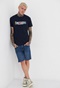 FUNKY BUDDHA-Ανδρικό t-shirt FUNKY BUDDHA μπλε