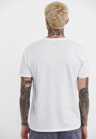 FUNKY BUDDHA-Ανδρικό t-shirt FUNKY BUDDHA λευκό