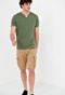 FUNKY BUDDHA-Ανδρικό essential t-shirt FUNKY BUDDHA χακί