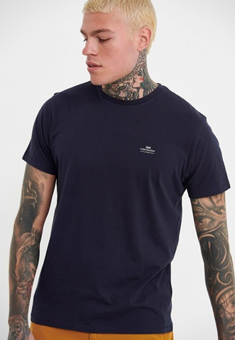 FUNKY BUDDHA-Ανδρικό essential t-shirt FUNKY BUDDHA μπλε