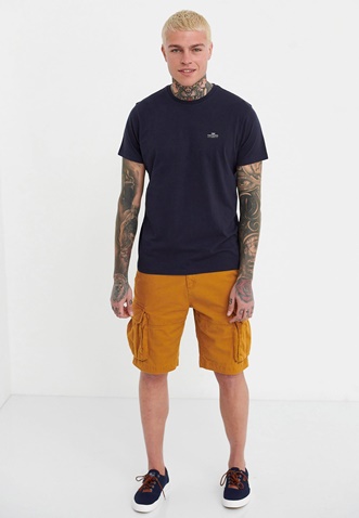 FUNKY BUDDHA-Ανδρικό essential t-shirt FUNKY BUDDHA μπλε