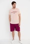 FUNKY BUDDHA-Ανδρικό t-shirt FUNKY BUDDHA ροζ