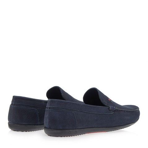 JK LONDON-Ανδρικά παπούτσια loafers JK LONDON Q528B5021 μπλε nubuck
