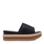 SEVEN-Γυναικεία πέδιλα flatforms SEVEN O469Q23 μαύρα