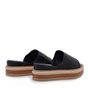 SEVEN-Γυναικεία πέδιλα flatforms SEVEN O469Q23 μαύρα