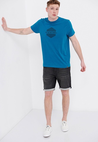 FUNKY BUDDHA-Ανδρικό t-shirt FUNKY BUDDHA μπλε