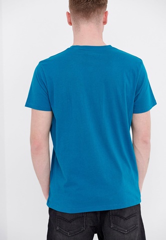 FUNKY BUDDHA-Ανδρικό t-shirt FUNKY BUDDHA μπλε