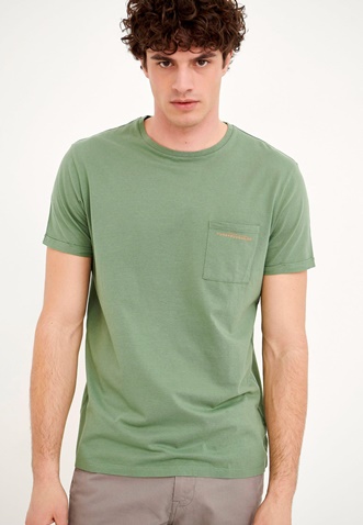 FUNKY BUDDHA-Ανδρικό t-shirt FUNKY BUDDHA πράσινο