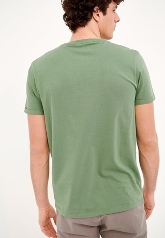 FUNKY BUDDHA-Ανδρικό t-shirt FUNKY BUDDHA πράσινο