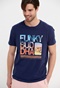 FUNKY BUDDHA-Ανδρικό t-shirt FUNKY BUDDHA μπλε