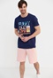 FUNKY BUDDHA-Ανδρικό t-shirt FUNKY BUDDHA μπλε