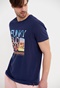 FUNKY BUDDHA-Ανδρικό t-shirt FUNKY BUDDHA μπλε