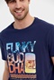 FUNKY BUDDHA-Ανδρικό t-shirt FUNKY BUDDHA μπλε
