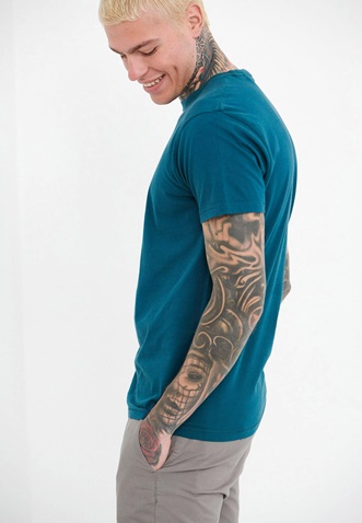 FUNKY BUDDHA-Ανδρικό essential t-shirt FUNKY BUDDHA μπλε