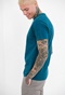 FUNKY BUDDHA-Ανδρικό essential t-shirt FUNKY BUDDHA μπλε