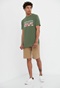 FUNKY BUDDHA-Ανδρικό t-shirt FUNKY BUDDHA πράσινο